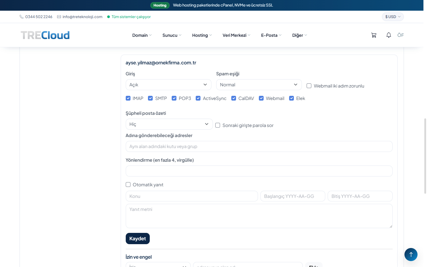 TreMail - Mailcow Business Email Module