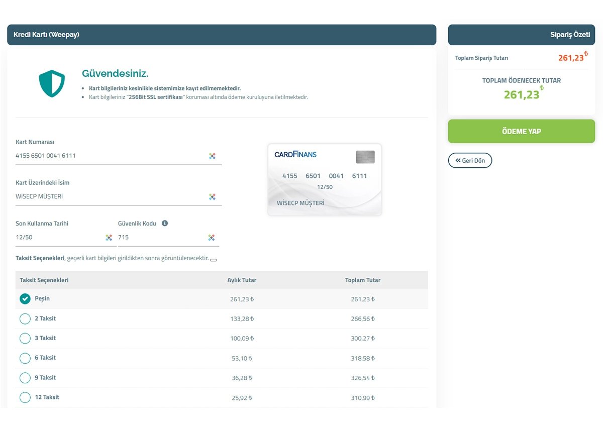 Weepay Payment Gateway