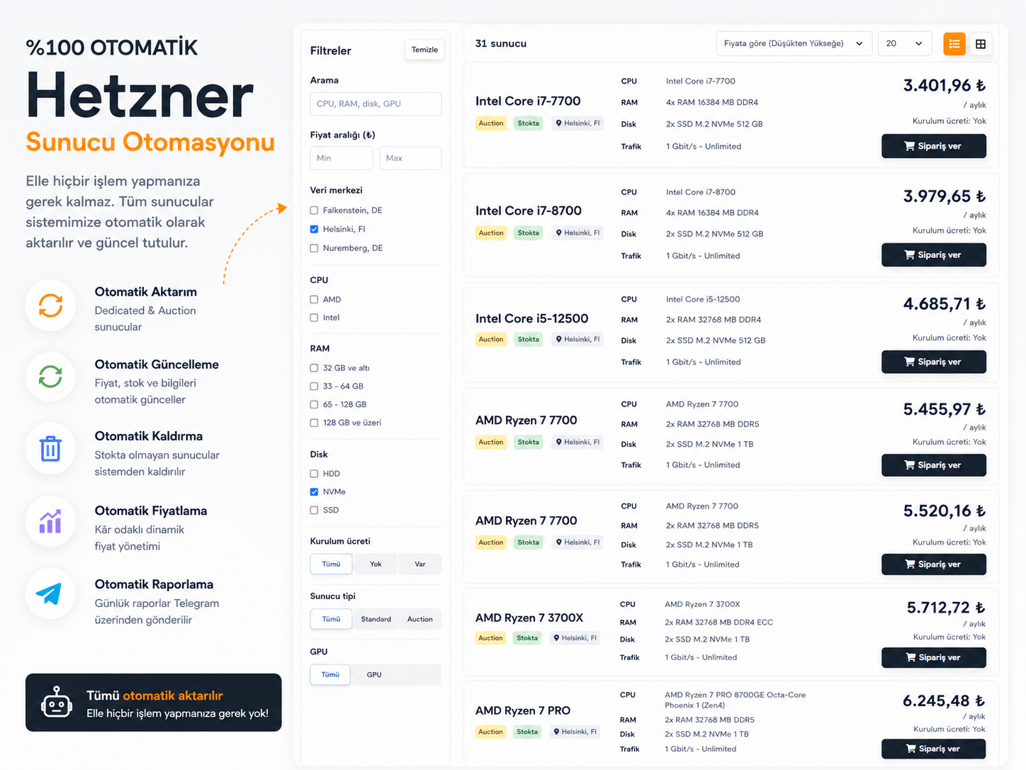 Hetzner Server Automation & Management