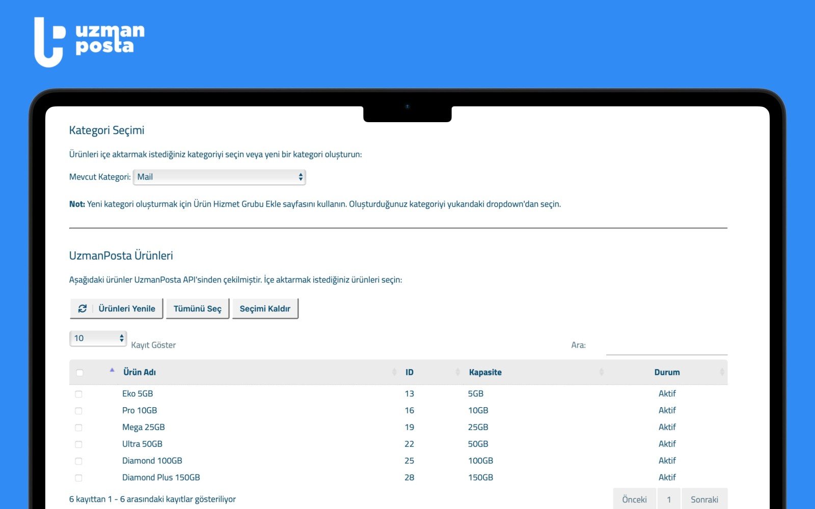Uzman Mail Corporate E-Mail API