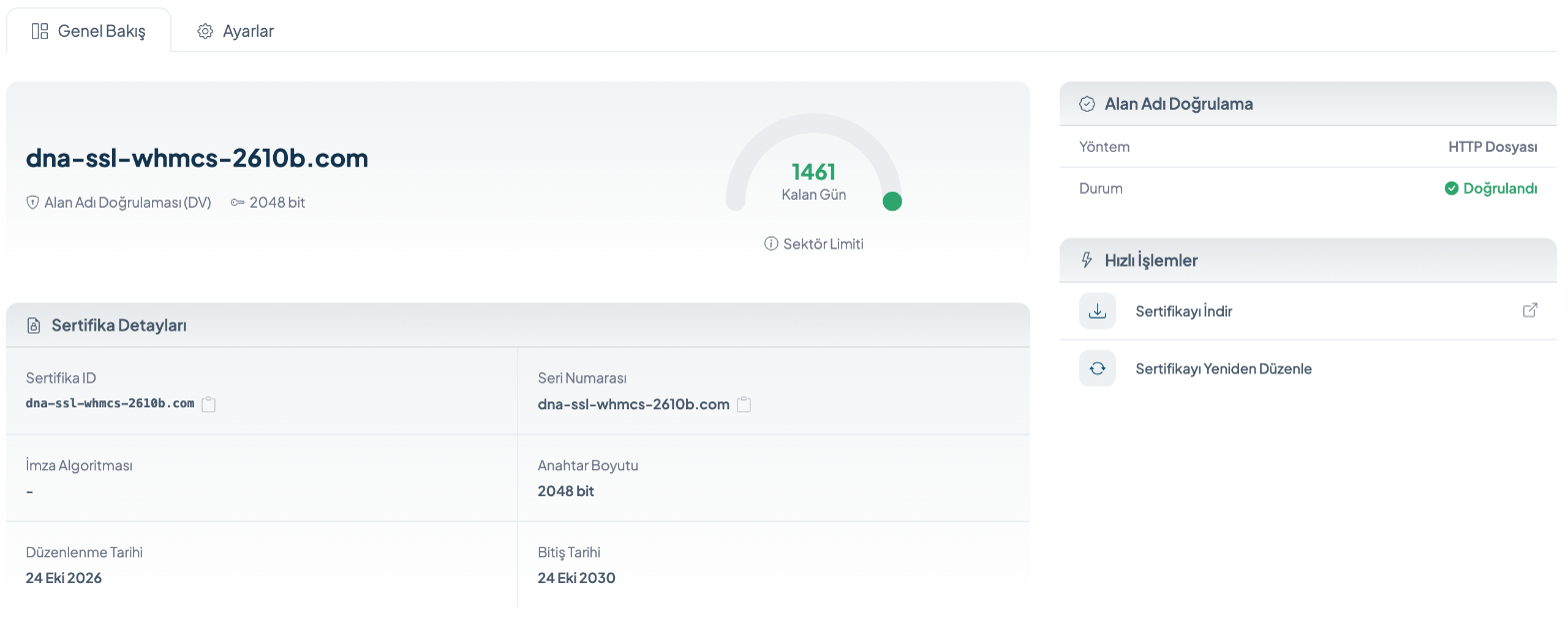DNA SSL - Domain Name API SSL Certificates