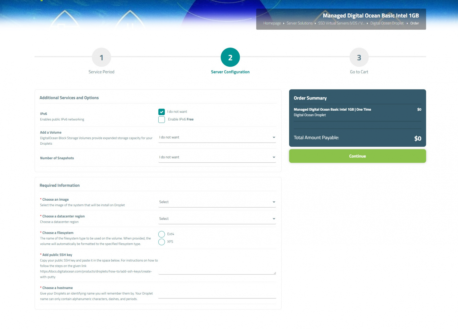 DigitalOcean Droplets For WISECP