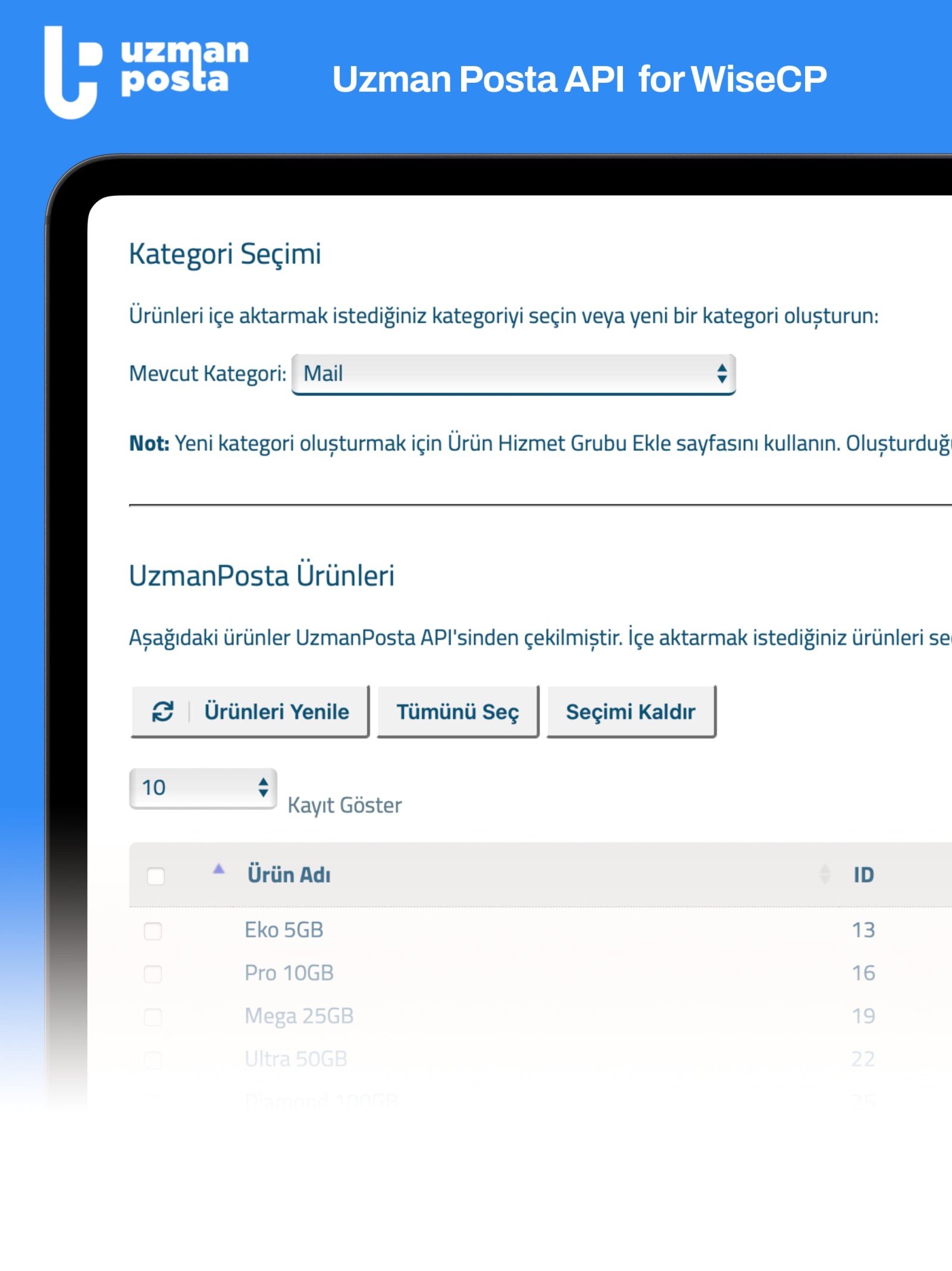 Uzman Mail Corporate E-Mail API